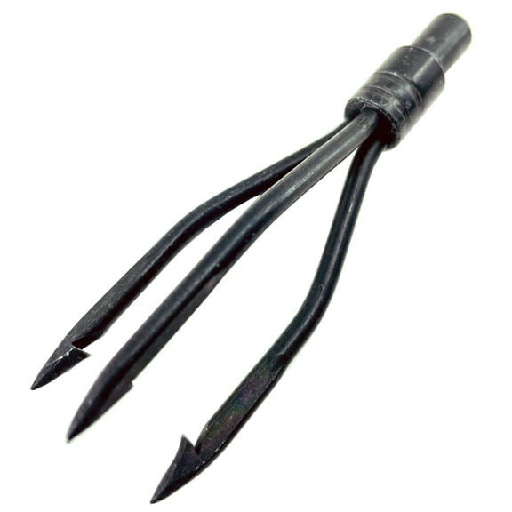 Spearfishing World Forged Steel Trident Spear Tip - 3-Prong for Spearfishing, Freediving & Scuba Diving Spearguns, Pole Spears & Hawaiian Slings