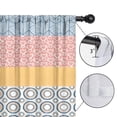 thumbnail image 4 of Blackout Kids Curtains,Colorful Geometric Striped Pattern Childrens Insulated Curtains Set Of 2,Bedroom Essentials,Toddler Room Decor 42x84in(106x213cm), 4 of 5