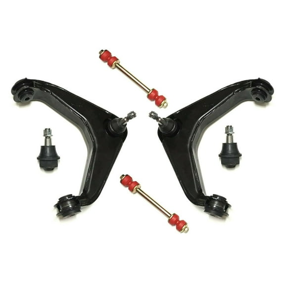 6 Pc Suspension Kit Sway Bar Links Upper Control Arms   Lower Ball Joints Fits select: 1999-2010 CHEVROLET SILVERADO, 2001-2010 GMC SIERRA