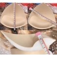 thumbnail image 4 of 3 par triangulära bh-inlägg för sport-bh eller bikini, andningsbara underkläder svamp bröstkuddar, 4 of 4
