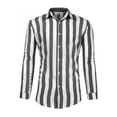 thumbnail image 5 of Gvmfive Men's Striped Print Casual Long Sleeve Tops Shirt, 5 of 7