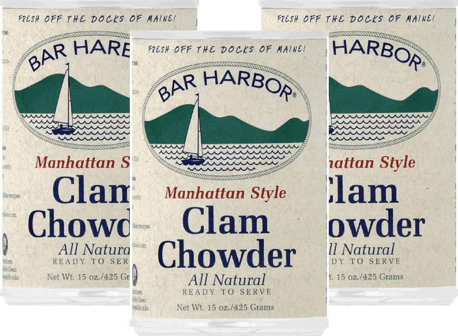 Bar Harbor Manhattan Style ReadyToServe Clam Chowder, 3Pack 15 oz. Cans