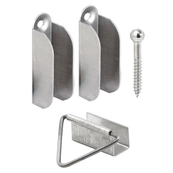 Slide-co Screen Holder Latch Set, Aluminum, 7/16 in.