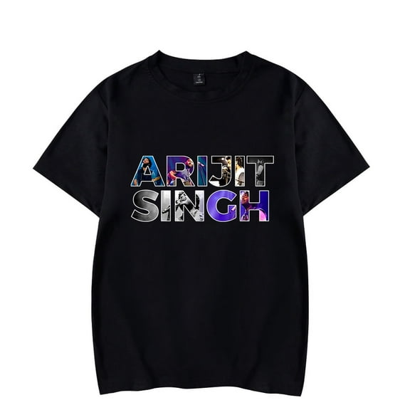 Arijit Singh Logo Merch T-Shirt Summer Women/Men Unisex Short Sleeve Tshirt Hiphop Fashion Streetwear