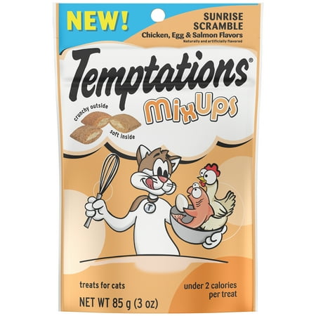 (6 pack) TEMPTATIONS Mixups Sunrise Scramble Cat Treats, 3 Oz