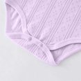 thumbnail image 7 of Mlzmgr Boys Girls Infant Clothes Short Sleeve Crew Neck Comfy Lightweight Toddler Romper Summer Casual Newborn Jumpsuit(0-3 Months,Purple), 7 of 7