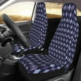 thumbnail image 2 of Xecao Purple and Blue Squares Print Car Seat Cover in That Fits Most Cars, Vans, SUVs, and Trucks., 2 of 7