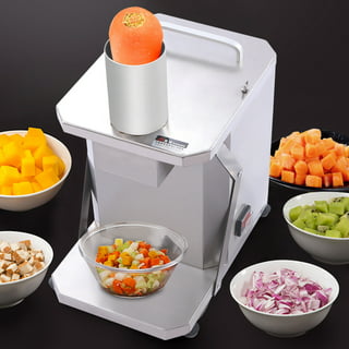 Miumaeov Commercial Vegetable Dicer Electric Automatic Fruit Food Dicer  Heavy Duty Vegetable Chopper Cutter Stainless Steel for Potatoes Carrots  Cubes, for Restaurant 