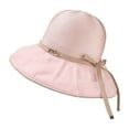 thumbnail image 4 of Women's Hat Bridal Wedding Tea Party Wide Brimmed Summer Sun Hat Ladies Outdoor Elegant Temperament Sun Hat Hat Pack Women's Dress Hats Bonnet 30s Style Hats Women Barrette Hat for Men Pack Hats Women, 4 of 4