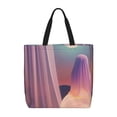 thumbnail image 1 of Disketp Dreamy Moonlit Window Bolsa Tote de Lona para Mujer, Bolso de Hombro y Cruzado con Cierre de Cremallera, 1 of 7