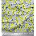 thumbnail image 1 of Soimoi Moss Georgette Fabric Stripe & Lavender Shirting Print Fabric by The Yard 42 Inch Wide, 1 of 1