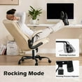 thumbnail image 3 of CHEERFUN Big and Tall Office Ergonomic High Back Executive Desk Chair with Wide Seat, Cream, 3 of 6