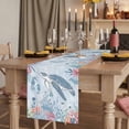 thumbnail image 2 of Table Runners 36 Inches Long Dress Scarves, Blue Coastal Turtle Farmhouse Kitchen/Dining Table Runner, Short Coffee Tablerunners, Beach Nautical Ocean Coral Seahorse 13x36 Inch, 2 of 9