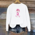 thumbnail image 3 of successthop Breast Cancer Sweatshirts for Women Graphic Oversized Plus Size Crewneck Long Sleeve Sweater Pullover Top, 3 of 4