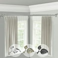 thumbnail image 2 of Domovina Curve 13/16" Corner Window Double Curtain Rod-Color:Satin Nickel,Size:66"-120", 2 of 2