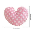 thumbnail image 2 of Valentines Heart Pillow Cover Cute Ruffled Satin Designs With Bow Romantic Sofa Decor Cushion Cover Soft Gift For Home Bedroom Valentines Day Pillowcases, 2 of 5