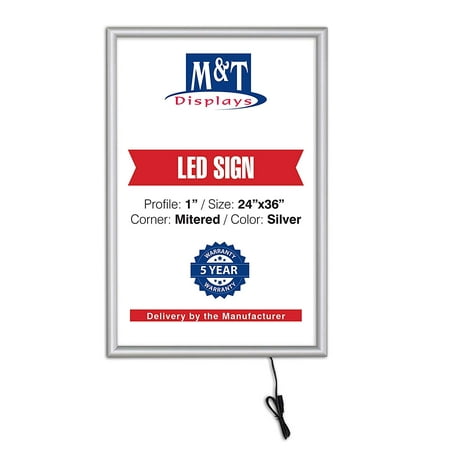 M&T Displays Light Up Led Best Buy Smart Display Advertising Wall Display Silver Illuminated Display (Best Way Display Snakeskin)