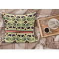 thumbnail image 2 of Tribal Fluffy Throw Pillow Cushion Cover, Creative Peacock Pattern with Flowers Abstract Native America Art, Rectangle Accent Pillow Case, 36" x 16", Cream and Purple, by Ambesonne, 2 of 5