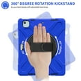 thumbnail image 3 of Dteck Case for iPad Air 13 inch 2025/2024,Heavy Duty Armor Shockproof Kids Case with Rotating Stand & Hand/Shoulder Strap for iPad Air 13-in. M3/M2,Blue, 3 of 7