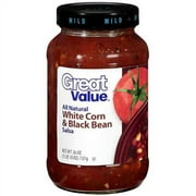 Great Value White Corn & Black Bean Salsa, 26 oz