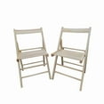 thumbnail image 2 of Foldable Patio Dining Set, 2 Folding Chairs, Indoor and outdoor universal, Natural, 2 of 9