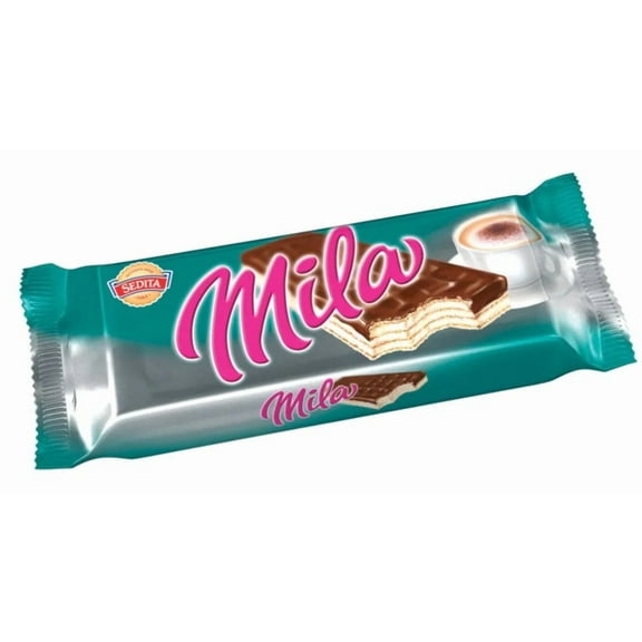 Sedita Mila Czech Slovakian Crispy Wafers with Milk Cream  Filling 50g pack of 5