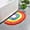 Rainbow, variant on Ukeler Home Entrance Rug Half Round Yellow White Door Mat Dirt Trapping Rugs Non Slip Absorbent Bath Rugs Bathtub Mat for Kids, 19.7''x31.5''