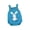Blue, variant on Clearance Baby Clothes Infant Boys and Girls 3D Bunny Tail Decoration Suspenders Knitted Romper Children's Easter Wear Baby Boy (orange,90)