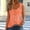 001 Orange, variant on Hvot&aat Summer Tank Tops for Women V Neck Sleeveless O Ring Shoulder Blouses Loose Fit Button Up Printed Shirts
