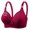 Wine, variant on Mgmyaa Women Light Support Wireless Push Up Bra Seamless Breathable Comfort Tshirt Style No Underwire Everyday Smoothing Comfortable Underwear