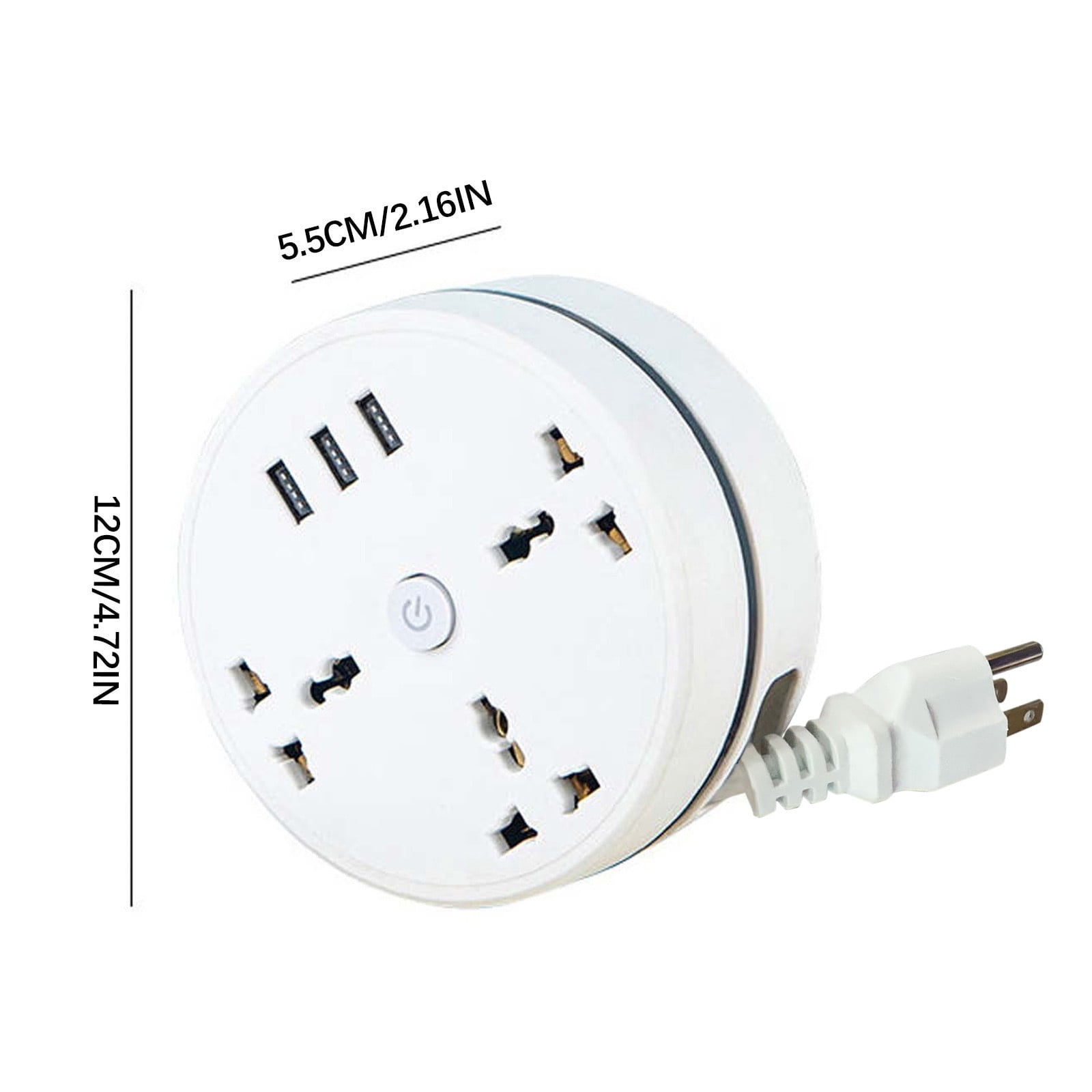 UUHYTG International Travel Plug Adapter for Cruise Office Dormitory, All-in-One Power Strip with USB C and 3 USB Ports Fast Charging, Multi Outlet Extender with 6.6FT Cord for US EU UK Australia