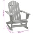 thumbnail image 4 of vidaXL Garden Rocking Chair Wood Grey, 4 of 4