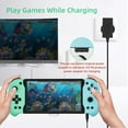 thumbnail image 2 of Enhanced Handheld Gamepad for Switch & Switch OLED, Ergonomic Game Controller with 6-Axis Gyro, Mapping Function-Blue Green, 2 of 9