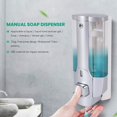thumbnail image 2 of Jabón Dispensador, dispensador de mano montado en la pared, dispensador manual de gel de manos de 350 ml, gel de ducha, dispensadores de champú para cocina, 2 of 5