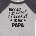 thumbnail image 4 of Inktastic My Best Friend is My Papa with Hearts Boys or Girls Baby Bodysuit, 4 of 5