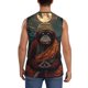 thumbnail image 4 of Fotbe Banana Leaf Meditating Gorilla Men's Camiseta sin Mangas Estampada para Hombres, Playera Casual para Gimnasio, Entrenamiento, Playa-Medium, 4 of 7