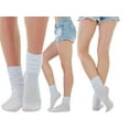 thumbnail image 5 of ToBeInStyle Pack of 3 of Colorful Unisex Fashion Slouch Socks - White, 5 of 7