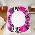 thumbnail image 5 of Castle Fairy Teens Abstract Animal Print Queen Sheet Sets,Stripes Bed Set, 5 of 7