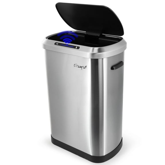 Elama 13 Gallon Automatic Sensor Hands Free Trash Can