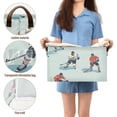 thumbnail image 5 of Yayeee Foldable Storage Basket for Shelves with Handles Set of 2 Waterproof Cloth Bins, Ice Play, 5 of 7