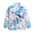 thumbnail image 5 of Uorisanigo Kids Sweatshirt Girls Half Zip Collar Sweatshirts Oversized Long Sleeve Pullover Top Fall Trendy Inked Sea Turtle Quarter Zip Hoodies No Hood, Athletic Shirts Tops, 5 of 7