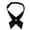 Navy Blue, variant on 10 PCS Womens Girls Men Boy Solid Color Party Wedding Bowties Bow Ties Necktie