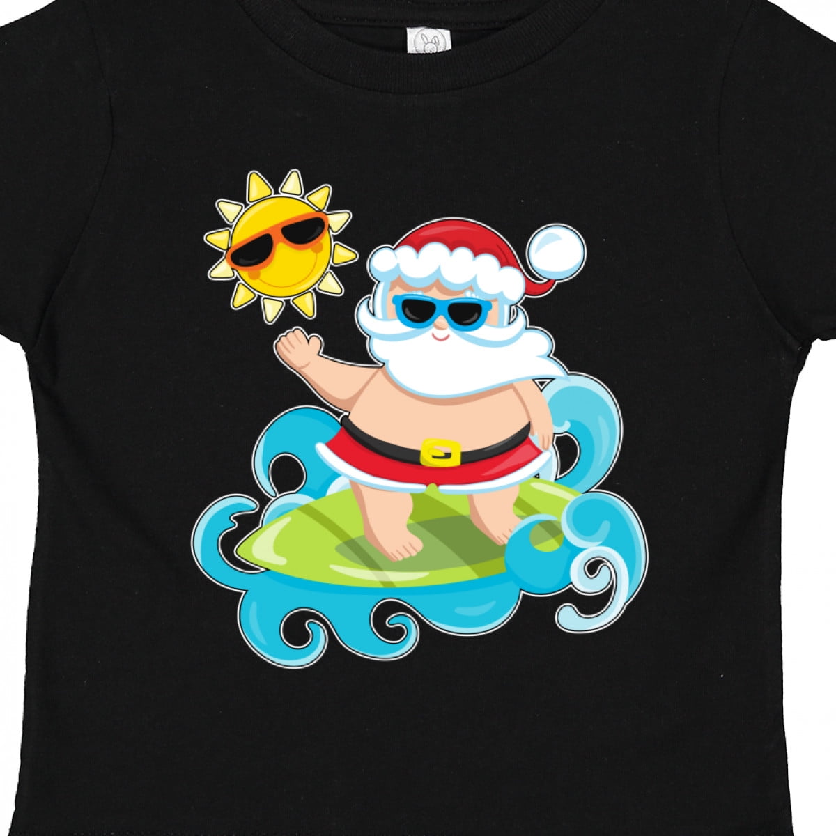 Inktastic Surfing Santa Boys or Girls Toddler T-Shirt