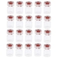 thumbnail image 2 of 10 mini frascos de vidrio de 10 ml para polvo con tapón de goma Tapas rojo vino, 2 of 9