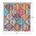 thumbnail image 5 of Waterproof Bohemian Shower Curtain 72x72 Inch Boho Style Polyester Unique Shower Curtain for Bathroom Hotel Home Decor with 12 Plastic Hooks, 5 of 5