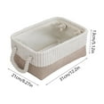 thumbnail image 3 of Storage Basket for Organizing - Collapsible Storage Bin with Handles - for Shelves Laundry Cube Toy Closet Nursery - Small - Coffee, 3 of 6