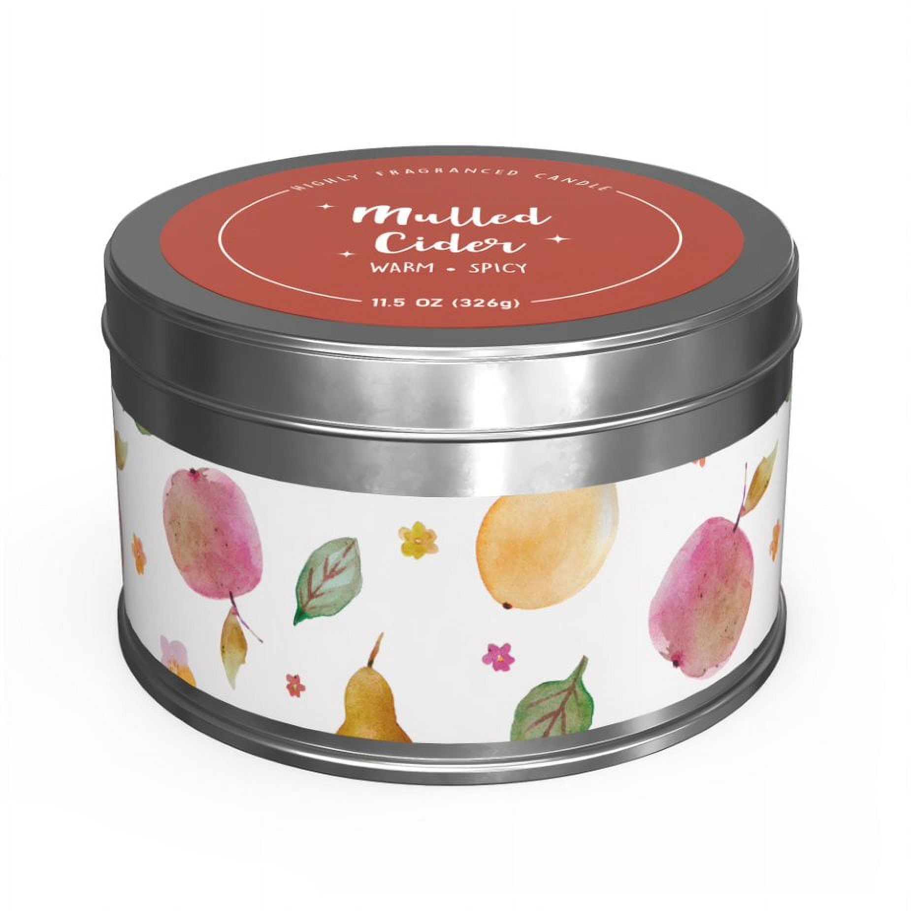 11.5oz 2-wick Tin Candle - Mulled Spice & Cider