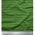 thumbnail image 1 of Soimoi Green Modal Satin Fabric Artistic Waves Abstract Print Fabric by Yard 42 Inch Wide, 1 of 5