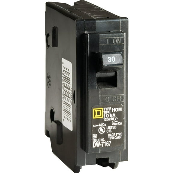 Square D Homeline 30A Single-Pole Standard Trip Circuit Breaker HOM130CP