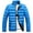 Blue, variant on Mens Lightweight Puffer Jacket Winter Warm Thicken Coats Full Zip Up Waterproof Packable Overcoat Water-Resistant Plus Size Down Jacket Puffer Coat